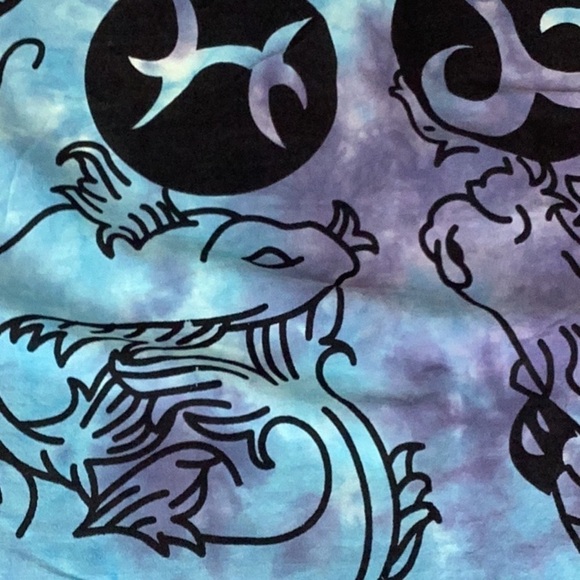 Glow Industries Zodiac Celestial Astrology Tie Dye Bedspread 79” x 92” - Picture 2 of 5